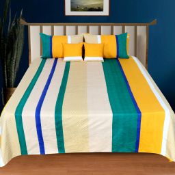 204 TC Cotton Double, King Printed Flat Bedsheet-image-4