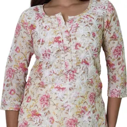 myplusfashion Casual Regular Sleeves Floral Print Women Red Top-picture-5