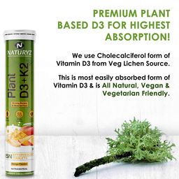 Naturyz Plant D3+K2,  15 tablet(s)  Mango  image 2