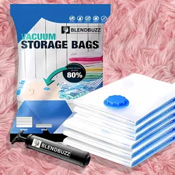blend buzz Jumbo Size Space Saver Vacuum 88 Bags Reusable Moisture Proof Travel Storage Vacuum Bags-picture-1