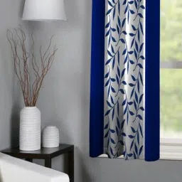 150 cm (5 ft) Polyester Semi Transparent Window Curtain Single Curtain-image-30