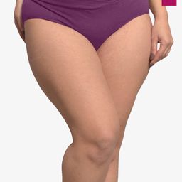 Inner Sense Pack Of 2 Plus Size  Organic Cotton Briefs IMP102-Sangria_Deep Purple-image-39