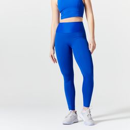 Women's High-Waisted Body-Shaping Fitness Cardio Leggings - Blue-picture-20