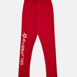 Pantaloons Junior Girls Red Solid Ankle Length  Leggings-picture-49