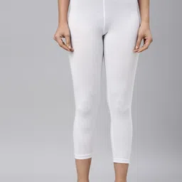 Go Colors Plus Size Slim-Fit Three Fourth Length Leggings-36