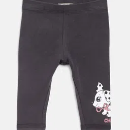 Chicco Infant Girls Grey Solid Ankle-Length Leggings-35
