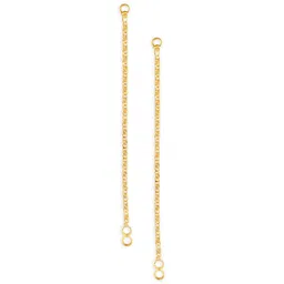 Vighnaharta Gold-Plated Floral Ear Cuff Earrings-57