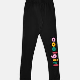 Pantaloons Junior Girls Black Solid Ankle-Length Leggings-picture-49