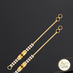 Vighnaharta Set Of 4 Gold-Plated Stone Studded Ear Cuff Earrings-71