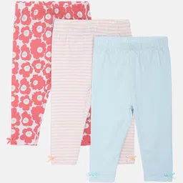 MINI KLUB Infant Girls Pack Of 3 Ankle-Length Leggings-picture-7
