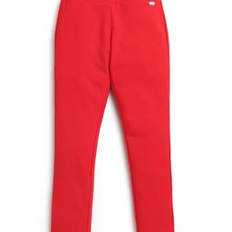 Tiny Girl Girls Red Solid Teggings-image-1
