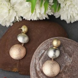 PATOLA BY VJ Silver Plated Drop Earrings-image-114