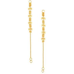 Vighnaharta Gold-Plated Ear Chains-image-41