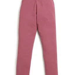 Tiny Girl Girls Pink Solid Cotton Treggings-image-62