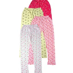IndiWeaves Pack Of 4 Printed Pure Cotton Ankle Length Leggings-image-8