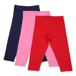 Bodycare Kids Infants Girls Pack Of 3 Cotton Leggings-image-84