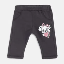 Chicco Infant Girls Grey Solid Ankle Length Leggings-34