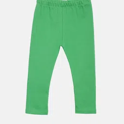 Kryptic Girls Green Solid Ankle Length Pure Cotton Leggings-picture-30