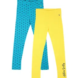 Allen Solly Junior Girls Pack Of 2 Ankle Length Leggings-image-31