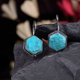 Saraf RS Jewellery Silver-Plated Classic Drop Earrings-image-30
