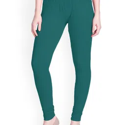 LYRA Women Green Solid Ankle Length Leggings-image-90