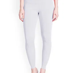 LYRA Women Off White Solid Ankle Length Leggings-picture-26