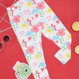 Pantaloons Junior Girls Printed Ankle Length Leggings-image-100