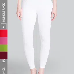 LYRA Pack Of 5 Ankle-Length Leggings-image-2