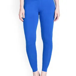 LYRA Women Blue Solid Ankle Length Leggings-image-54