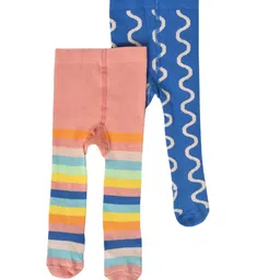 MiArcus Girls Pack Of 2 Printed Tight Stockings-picture-33
