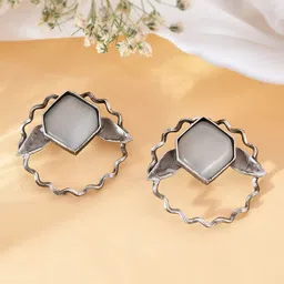 DASTOOR Silver Plated Studs Earrings-40
