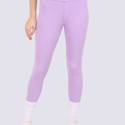 EVERDION Women Lavender Solid Pure Cotton Tights-picture-54