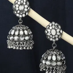 OOMPH Dome Shaped Jhumkas-image-19