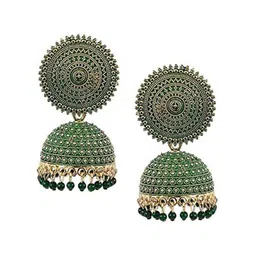 Zoey Gold-Plated Beaded Contemporary Jhumkas-image-77