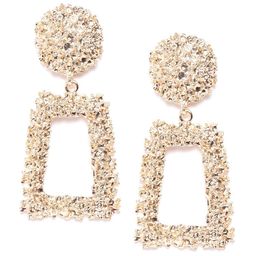DressBerry Gold-Plated Contemporary Drop Earrings-26