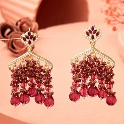 Zaveri Pearls Contemporary Jhumkas Earrings-37