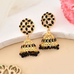 Silvermerc Designs Circular Jhumkas Earrings-53