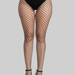 PLUMBURY Pack of 2 Mesh High Waist Stretchable Stockings-picture-37