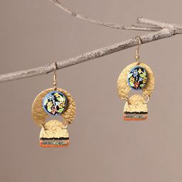 AAKRITI ART CREATIONS Brass-Plated Classic Drop Earrings-image-9