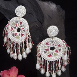Moedbuille Silver-Plated Contemporary Drop Earrings-41