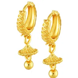 Vighnaharta Gold-Plated Hoop Earrings-26