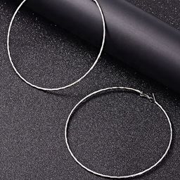 Proplady German Silver Circular Hoop Earrings-57