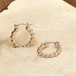 Accessorize Gold-Plated Circular Hoop Earrings-28