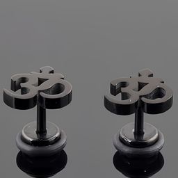 KARISHMA KREATIONS Om Contemporary Stud Earrings-image-88