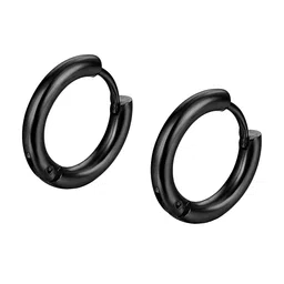 KARISHMA KREATIONS Unisex Stainless Steel Contemporary Hoop Earrings-35