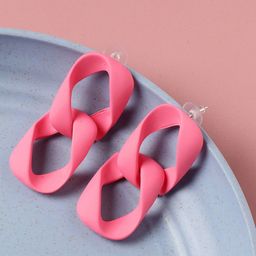SOHI Geometric Drop Earrings image 2