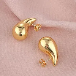 VIEN Gold-Plated Stainless Steel Contemporary Stud Earrings-54