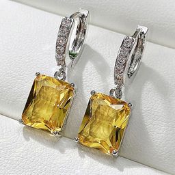 Jewels Galaxy Silver Plated American Diamond Studded Geometric Drop Earrings-5