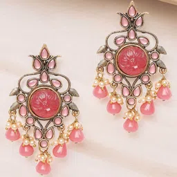 OOMPH Floral Drop Earrings-21