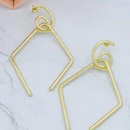Bellofox Gold-Plated Contemporary Drop Earrings-picture-22